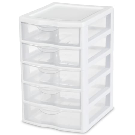 Sterilite 11.125 in. H X 7.25 in. W X 8.5 in. D Stackable Drawer Organizer 20758004